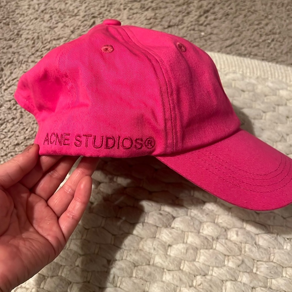 AUTHENTIC Acne Studio pink ball cap